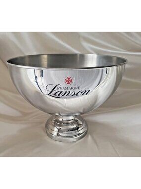 Large Vintage Lanson Champagne Ice Bowl Wedding Party Cooler